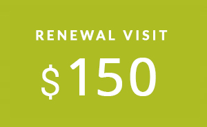 Renewal visit $150